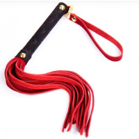 Флоггер DS Fetish Leather flogger S red