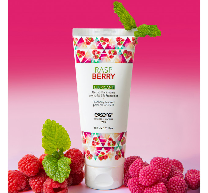 Съедобный лубрикант на водной основе EXSENS LUBRICANT RASPBERRY 100ML