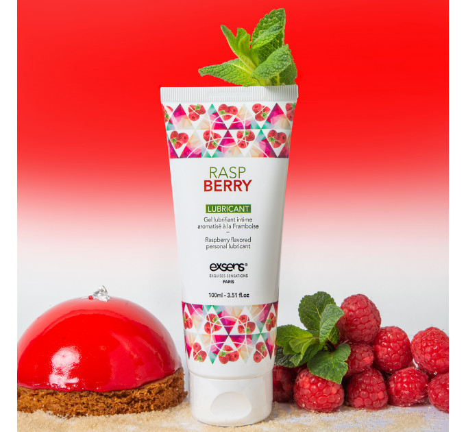 Съедобный лубрикант на водной основе EXSENS LUBRICANT RASPBERRY 100ML