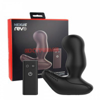 Массажер простаты с ротацией Nexus Revo Extreme, с пультом, черный, 14 х 3.4 см