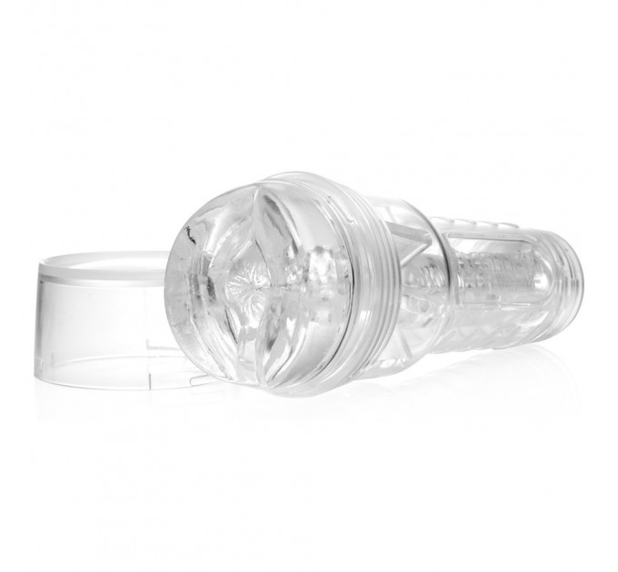 Мастурбатор анус у колбі, кібершкіра Fleshlight Ice Butt Crystal, прозорий
