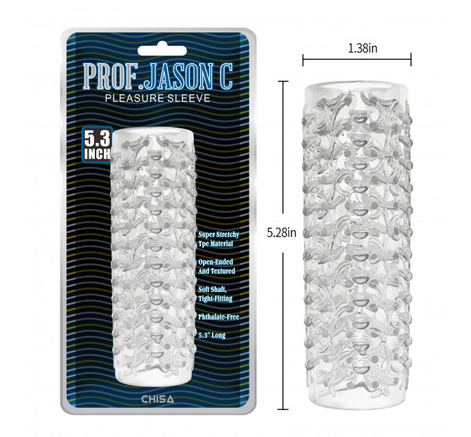 Мастурбатор гель Prof.Jason C 5.3 inch Clear