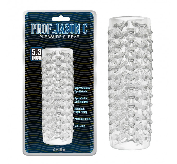 Мастурбатор гель Prof.Jason C 5.3 inch Clear