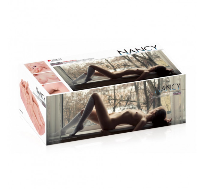 Мастурбатор реалистичный кукла с вибрацией Kokos Nancy, киберкожа