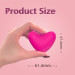 Мини-вибратор клиторальный Every Night Toys Eileen в форме сердца розовый, 10 режимов вибрации