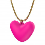 Міні-вібратор кліторальний Every Night Toys Eileen у формі серця рожевий, 10 режимів вібрації