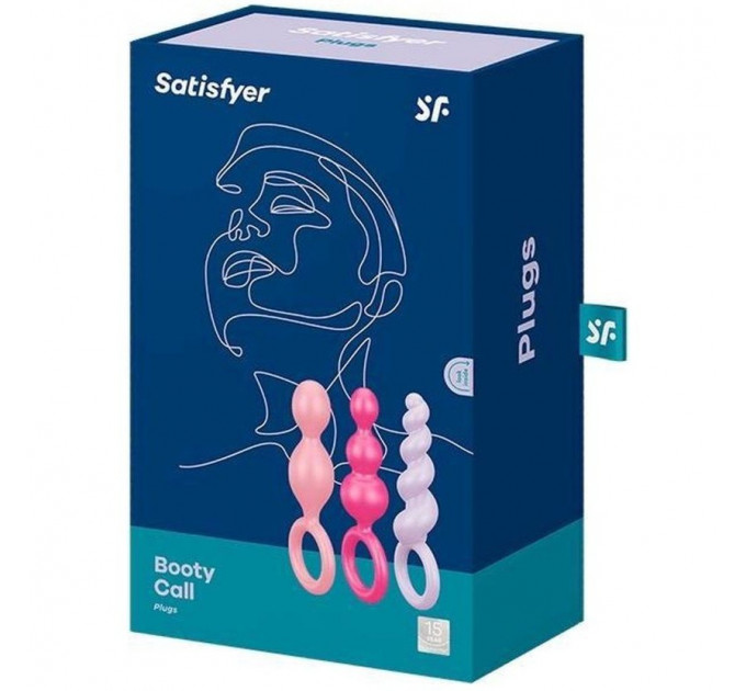 Набір анальних ланцюжків Satisfyer Booty Call (set of 3) (Colored)
