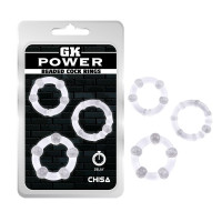 Набор колец Chisa GK Power Cock Rings, прозрачный Набор колец Chisa GK Power Cock Rings, прозрачный