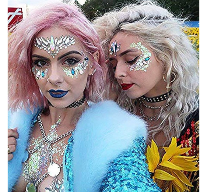 Наклейка для лица Leg Avenue Elektra face jewels sticker