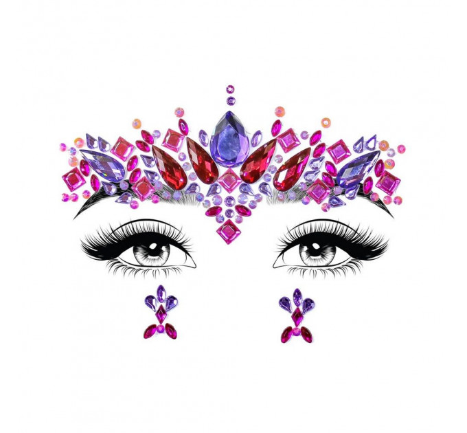 Наклейка для лица Leg Avenue Elektra face jewels sticker
