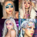 Наклейка для лица Leg Avenue Elektra face jewels sticker