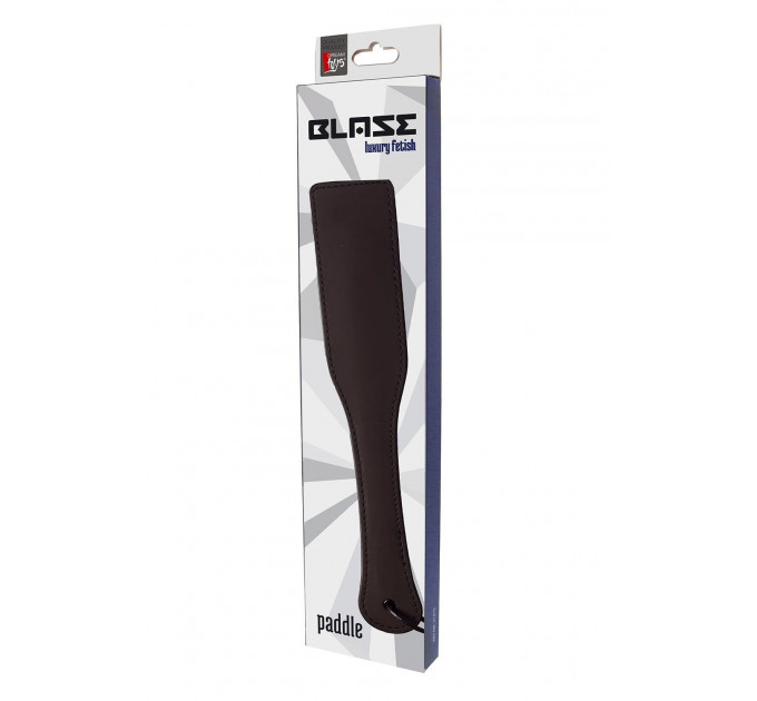 Паддл гладкий с петлей на рукоятке Dream Toys Blaze Luxury Fetish черный