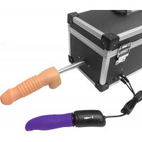 Портативная секс-машина Diva Tool Box в чемодане, с пультом и тремя насадками Vac-U-Lock, черная