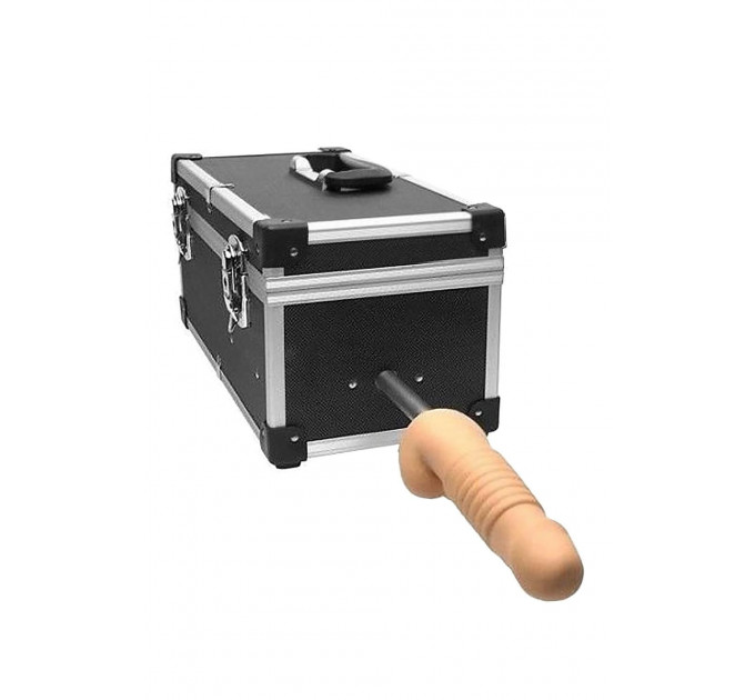 Портативна секс-машина Diva Tool Box у валізі, з пультом та трьома насадками Vac-U-Lock, чорна