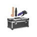 Портативна секс-машина Diva Tool Box у валізі, з пультом та трьома насадками Vac-U-Lock, чорна