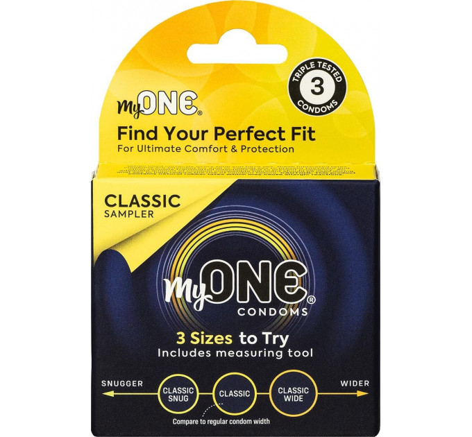 Презерватив MyONE Classic Sampler (три розміри в одному)
