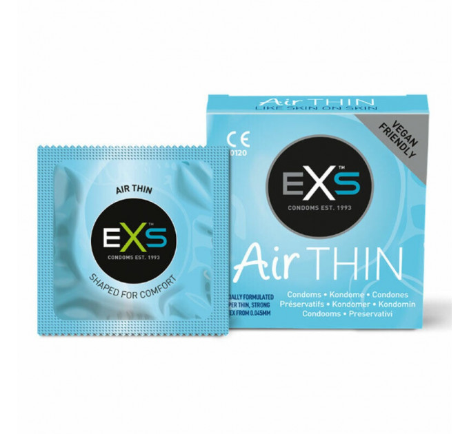 Презервативы EXS Air Thin Feel из латекса высокого качества (цена за упаковку, 3 шт.)