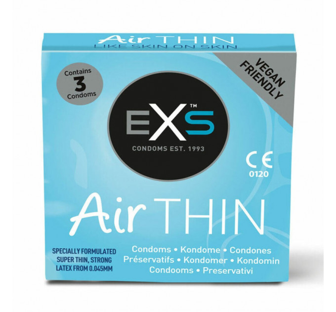 Презервативы EXS Air Thin Feel из латекса высокого качества (цена за упаковку, 3 шт.)