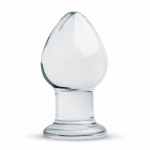 Пробка стекло прозрачная Gildo Glass Buttplug No. 26