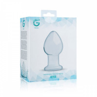 Пробка скло прозора Gildo Glass Buttplug No.26