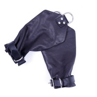 Рукавицы для подвешивания кожа DS Fetish ручная работа, черные (Голландия)