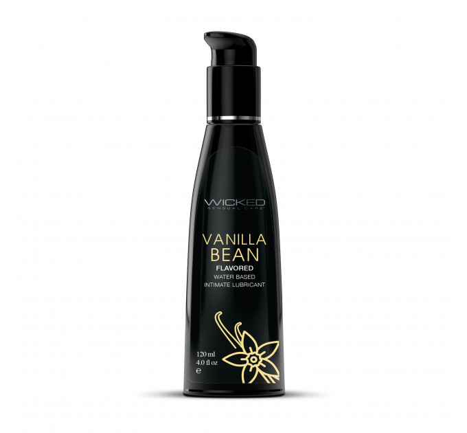 Їстівний лубрикант зі смаком ванілі WICKED AQUA 120ML