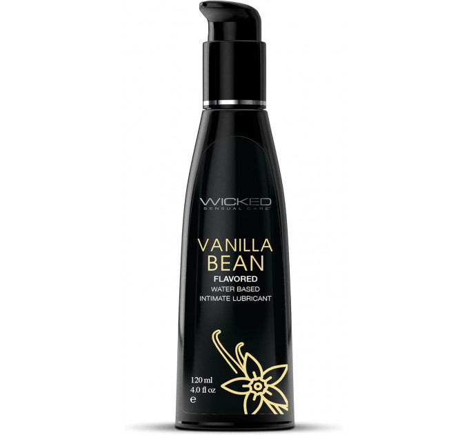 Съедобный лубрикант со вкусом ваниили WICKED AQUA 120ML Съедобный лубрикант со вкусом ваниили WICKED AQUA 120ML