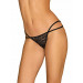 Трусики стринги с цепочками Obsessive Pantheria thong black S/M