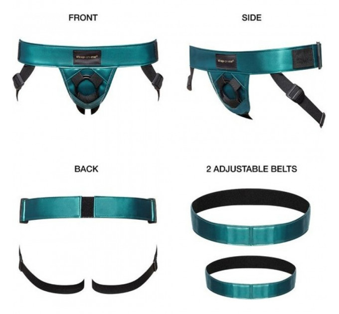 Трусики для страпона Curious Strap-On-Me, зеленые, XS-XXL