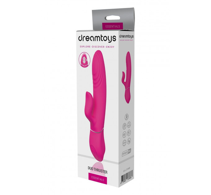 Вибратор-кролик Dreamtoys Essentials Duo Thruster для клитора, розовый