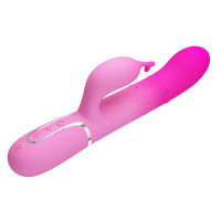 Вібратор-кролик з кульками в корпусі PRETTY LOVE Shima рожевий, 22.6 х 3.4 см