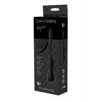 Віброяйце з пультом керування Dream Toys Dark Desires Virginia чорний, 18.6 х 3.5 см