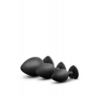 Набір анальних пробок LUXE BLING PLUGS TRAINING KIT RED GEMS
