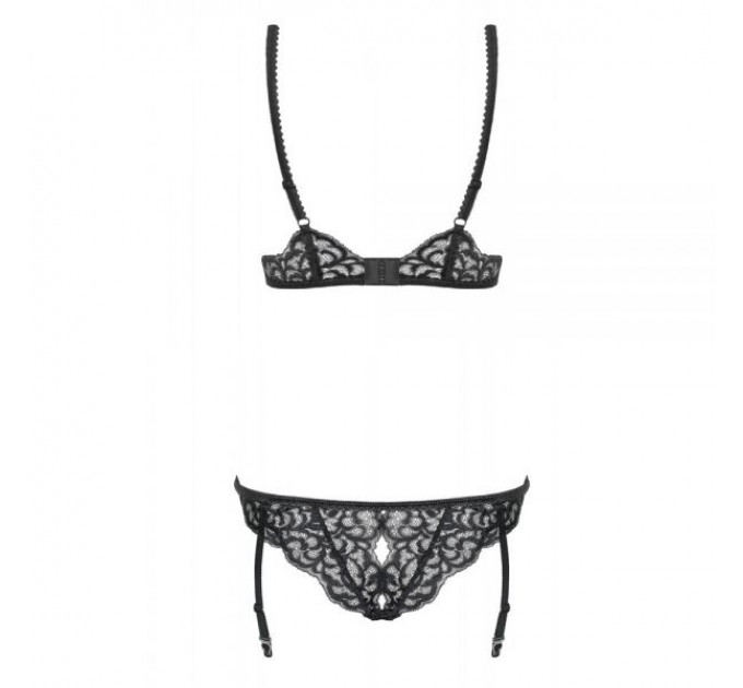 Боди Obsessive Laluna crotchless teddy black L/XL