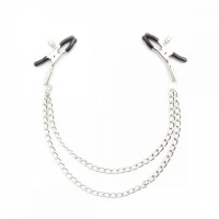 F61313 Затискачі для сосків з подвійним ланцюжком Loveshop Double Chain