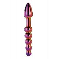 Стеклянный анальный стимулятор Dream Toys GLAMOUR GLASS RIDGED ANAL DILDO
