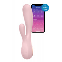 Вибромассажер кролик SATISFYER MONO FLEX с подключением к приложению, розовый