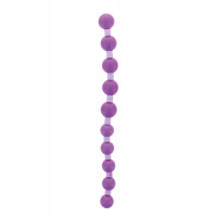 Анальний ланцюжок Jumbo Jelly Thai Beads Carded, LAVENDER