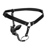Портупея трусы с кольцом на член Harness With Cock Ring And Anal Plug и анальной пробкой