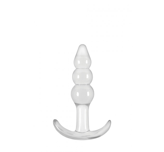 Анальная пробка прозрачная JELLY RANCHER T-PLUG RIPPLE CLEAR