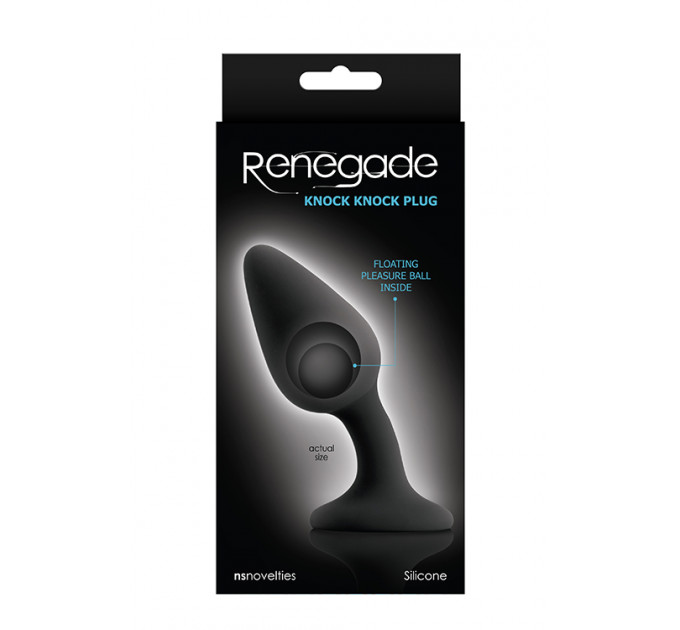 Анальная пробка RENEGADE KNOCK KNOCK PLUG BLACK