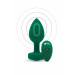 Анальная пробка с вибрацией и пультом B-Vibe - Vibrating Jewel Plug M/L Emerald