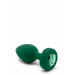 Анальная пробка с вибрацией и пультом B-Vibe - Vibrating Jewel Plug M/L Emerald