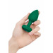 Анальная пробка с вибрацией и пультом B-Vibe - Vibrating Jewel Plug M/L Emerald