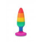 Анальна пробка TOY JOY Hunk Plug, L, різнокольорова, 13 х 3.9 см