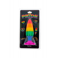 Анальная пробка TOY JOY Hunk Plug, L, разноцветная, 13 х 3.9 см