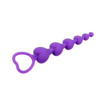 Анальний стимулятор серця (ланцюжок) Chisa MisSweet Heart Booty Beads, фіолетовий