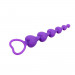 Анальный стимулятор сердечки (цепочка) Chisa Heart Booty Beads, фиолетовый