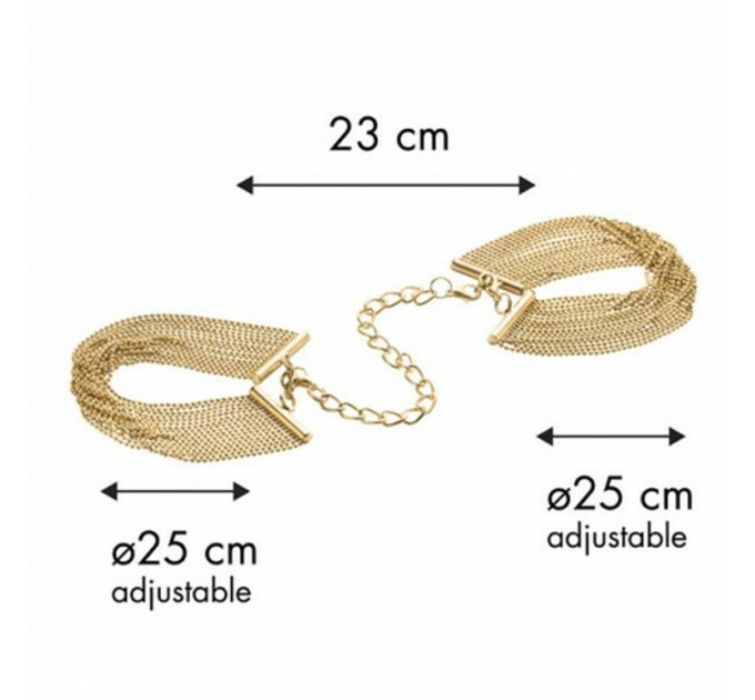 Браслеты-наручники Bijoux Indiscrets золотые, OS