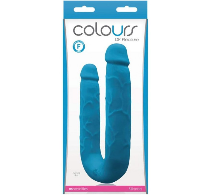 Двойной фаллоимитатор COLOURS DP PLEASURES BLUE